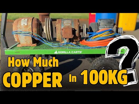 How Much Copper in 100KGS Of Cable / Motors - ASMR Metal Melting - BigStackD Copper Recovery