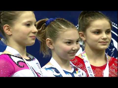 Gerasimova Elena -BB Junior -(14.625 !)- Voronin Cup 2018-Бревно -13.12.2018