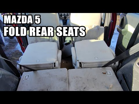 Mazda 5 : How to Fold Flat Back Seats (2nd & 3rd Row)