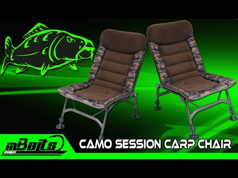 Angel Berger Magic Baits Camo Session Carp Chair Karpfenstuhl - Karpfenanglen Stuhl