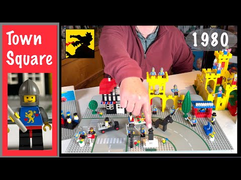 Lego "Town Square" 1592. Town and Castle themes unite!