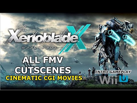 XENOBLADE CHRONICLES X NINTENDO WII U | ALL FMV CUTSCENES | COMPLETE CGI MOVIES CINEMATIC