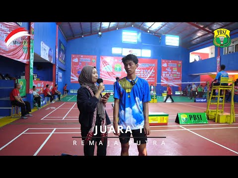 RADITYA AHMAD DERMAWAN, JUARA 1 TUNGGAL REMAJA PUTRA MERAH PUTIH OPEN 2023 INI MENEKUNI BULU TANGKIS SEJAK KELAS 4 SD!