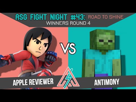 ASG 43: Road to Shine WINNERS ROUND 3 - Apple Reviewer (Mii Brawler) vs Antimony (Steve)