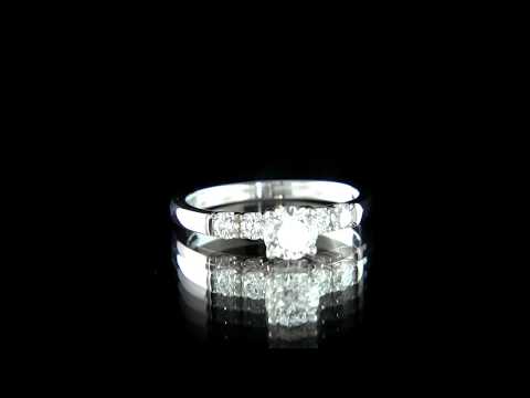 side stone engagement ring pr1033