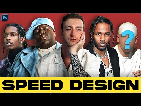 Creating INSANE Album Covers For My Favorite Artists! (Photoshop Tutorial)