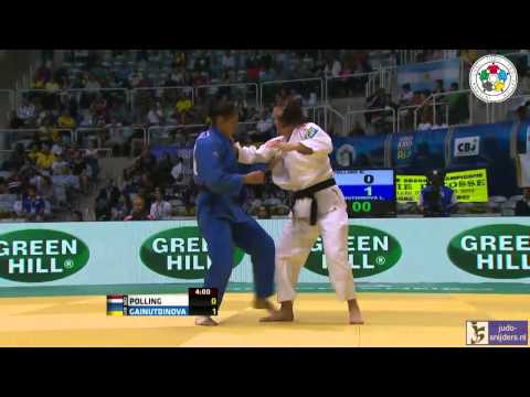 Judo 2013 World Championships Rio de Janeiro: Polling (NED) - Gainutdinova (UKR) [-70kg]