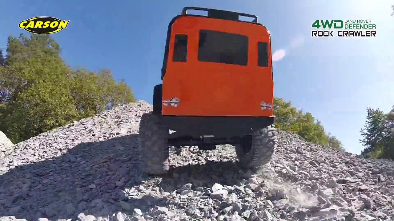 RC auto Land Rover Defender Rock Crawler, stříbrná