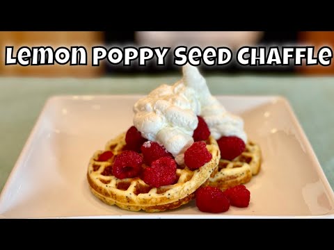 How to Make Cakey Keto Waffles: Lemon Poppy Seed Recipe