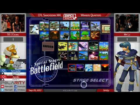 CFL Smackdown 144 Melee - SS | Colbol (Fox) vs MrLz (Marth) - Winners Quarters