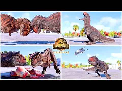 Demon Carnotaurus All Perfect Animations & Interactions 🦖 Jurassic World Evolution 2 - Dominion 2022