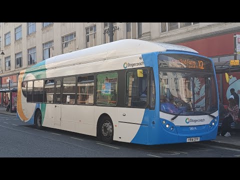 *BOTH SOON TO BE GONE* Stagecoach NE E300CNG Departs Fawcett Street On The 12 To Town End Farm