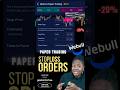 How To Set Stop Loss Orders In WeBull Paper Trading