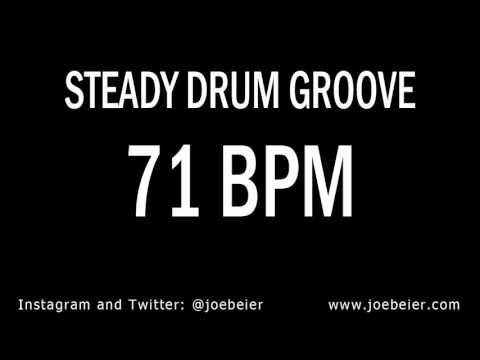 71 BPM - Simple Drum Beat - Backing Drum Track - Practice Tool
