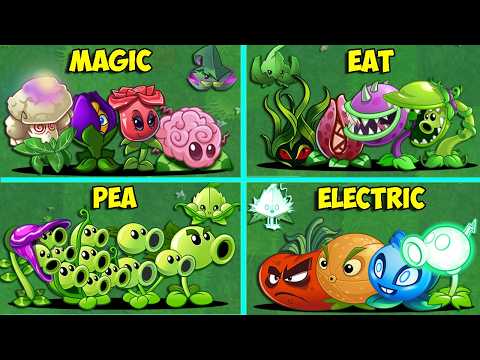 Random 18 Team Plants LEVEL 1 vs All Team Zombies - Who Will Win? - Pvz 2 Battlez