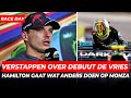 Verstappen over debuut De Vries, Hamilton klaar met DRS-trein en gaat wat anders doen | F1 Italië