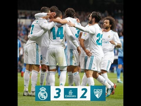 Real Madrid vs Malaga 3-2 - Highlights and Goals 25/11/17