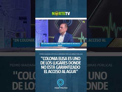 💧 Maidana cuestionó la falta de agua y afirmó que la misma no está garantizada en Colonia Elisa