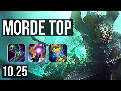 MORDEKAISER vs PANTHEON (TOP) | 8 solo kills, Dominating | NA Diamond | v10.25