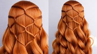Top 2 Easy Beautiful Half Up Half Down Hairstyles | Simple & Stylish Hairstyles Tutorial