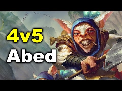 ABED Imba Meepo 4v5 Pwnage Dota 2