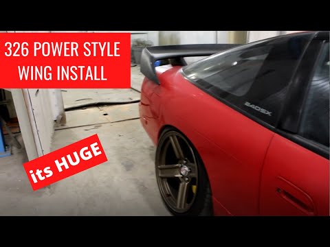 update on s13 progress and 326 power wing install!