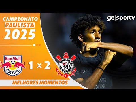 Gols e lances de Red Bull Bragantino x Corinthians