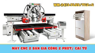 Máy cnc gia công 2 bàn đang sử dụng hiệu quả tại KCN. Tam Phước