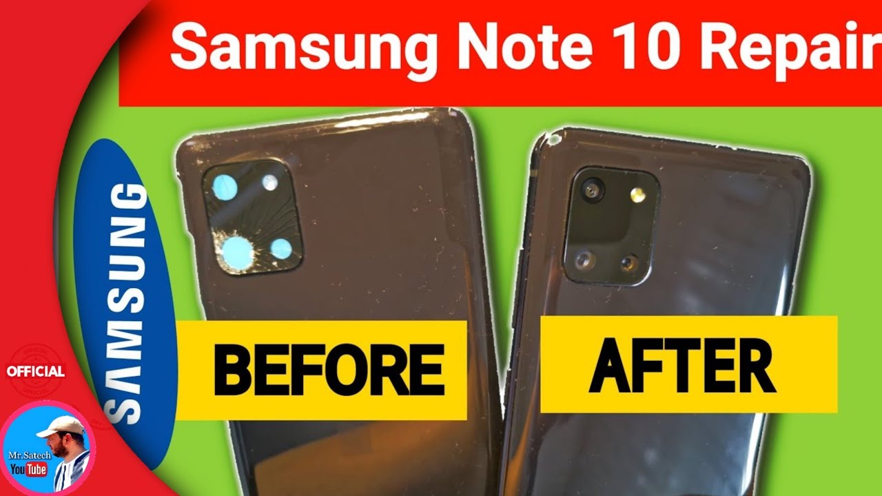 Samsung Note 10 Lite Back Cover Battery Change. S10, s11, note 9,note 8, note 10