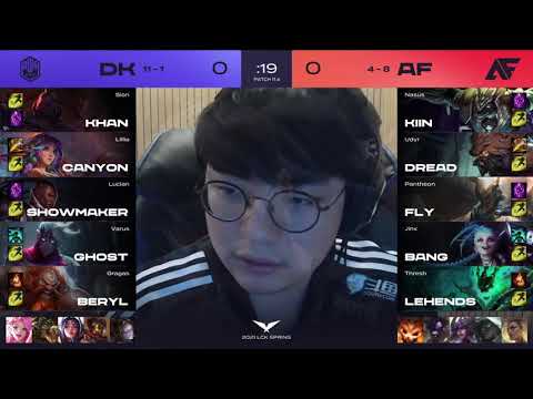 LCK Match 63 AF vs. DK Game 1 | LCK Spring 2021 W7D3 Afreeca Freecs vs. Damwon Gaming Kia G1