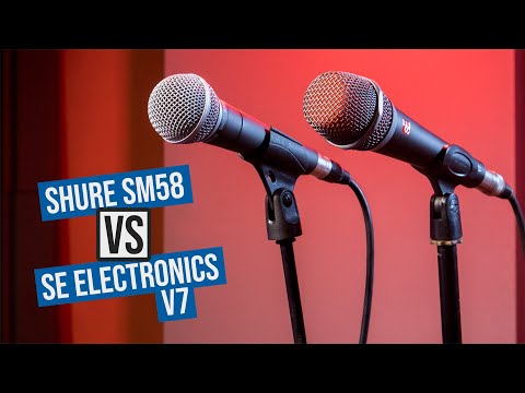 Microfono Shure SM58 vs SE Electronics V7 | Come Suona