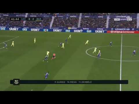 LEV vs BAR 0-3(Messi 47'⚽⚽) Live Match Goal 17-12-2018