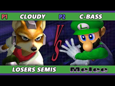 S@X 491 Losers Semis - C-Bass (Luigi) Vs. Cloudy (Fox) Smash Melee - SSBM