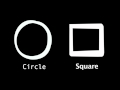 Learn English Words: Circle/Square