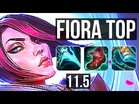 FIORA vs KENNEN (TOP) (DEFEAT) | 3.2M mastery, 1800+ games, 6 solo kills, 9/2/2 | KR Master | v11.5