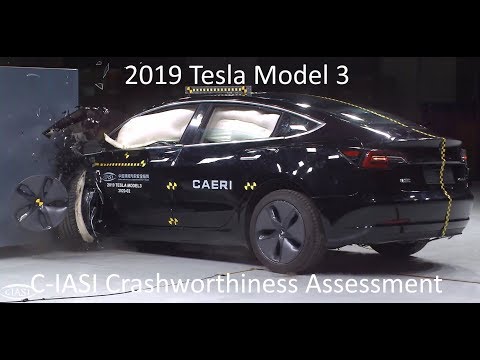 2019-2021 Tesla Model 3 C-IASI Crashworthiness Tests