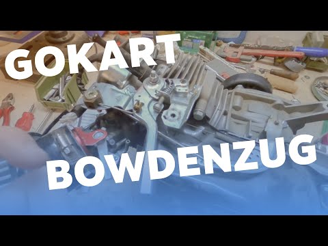 This is how the motor Bowden cable works on a go-kart!