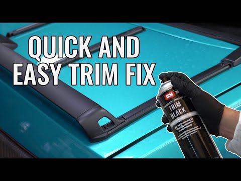 Spray Paint Trim Repair! QUICK AND EASY!