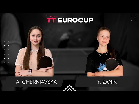 15:30 Alina Cherniavska - Yulianna Zanik  27.10.2023 TT Euro.Cup Ukraine Master. TABLE 4