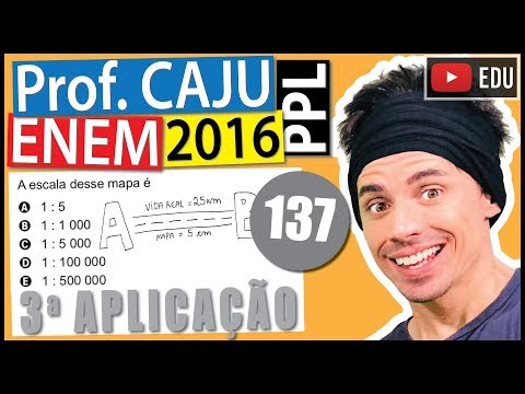 [ENEM 2016 PPL] 137 📓 ESCALA Um motorista partiu da cidade A em direção à cidade B por meio de