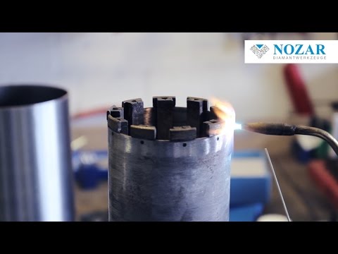 Diamantbohrkrone Reparatur / Neubesatz / Lackierung