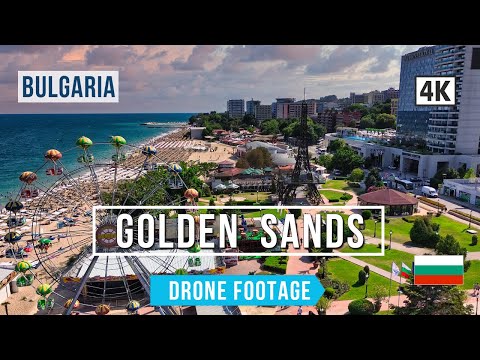 Golden Sands from Above 🇧🇬: Breathtaking Drone Views 4K 2024