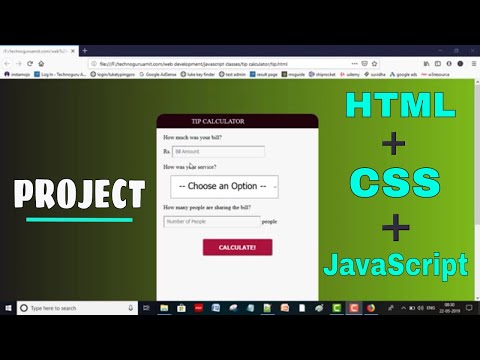 PROJECT with HTML CSS JavaScript || Web Development Classes in Hindi