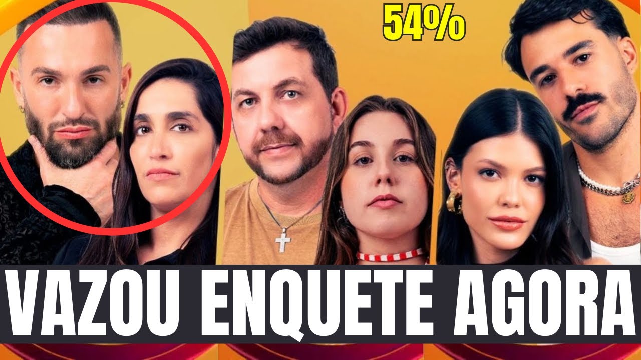 Enquete BBB 25: Quem deve sair entre Daniele & Diego Hypólito, Edilberto & Raissa e Mateus & Vitória Strada?