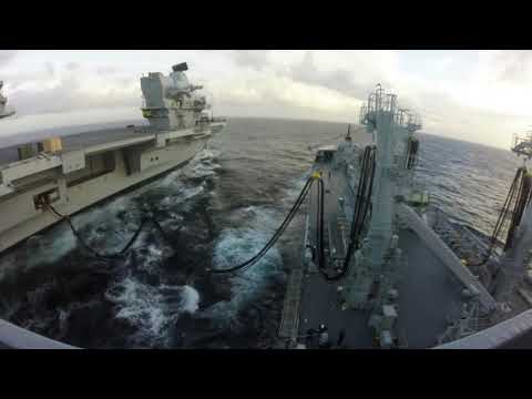 RFA Tidesping RAS HMS Queen Elizabeth