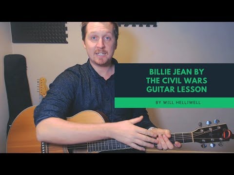 Guitar Tutorial: Billie Jean - cover by The Civil Wars