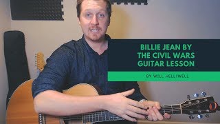 Guitar Tutorial: Billie Jean - cover by The Civil Wars