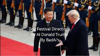 Dog Festival Directions By Pink Guy (Donald AI)