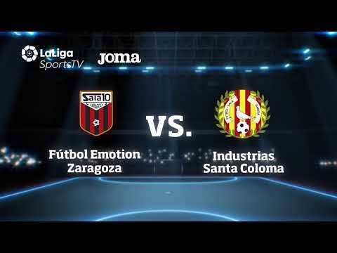 Gol Juanqui (2-5) Fútbol Emotion Zaragoza - Industrias Santa Coloma. J2, 1Div. LNFS