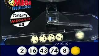 2014 07 29 Mega Millions Numbers and draw results
